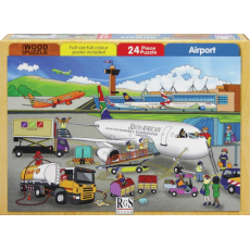 A4 "Airport" 24 Piece Wooden Puzzle  